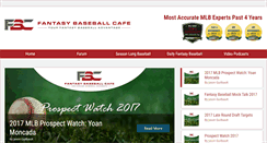 Desktop Screenshot of fantasybaseballcafe.com
